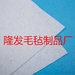 白色針刺棉產(chǎn)品成品,熱壓冷壓收盒,針扎棉氈